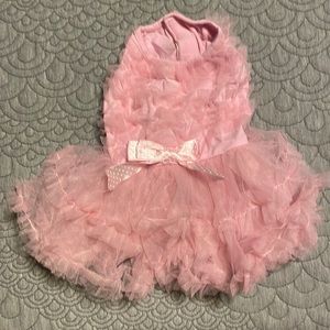 Pink Ruffle Party Small Dog Dress